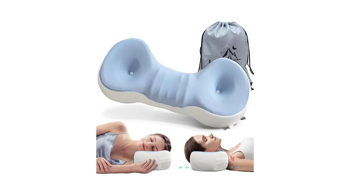 Mixiniso Cervical Neck Roll Pillow, Say Goodbye To Neck Pain,