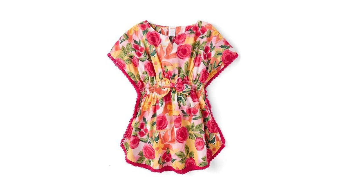 Gymboree Girls And Toddler Short Sleeve Swim Coverup