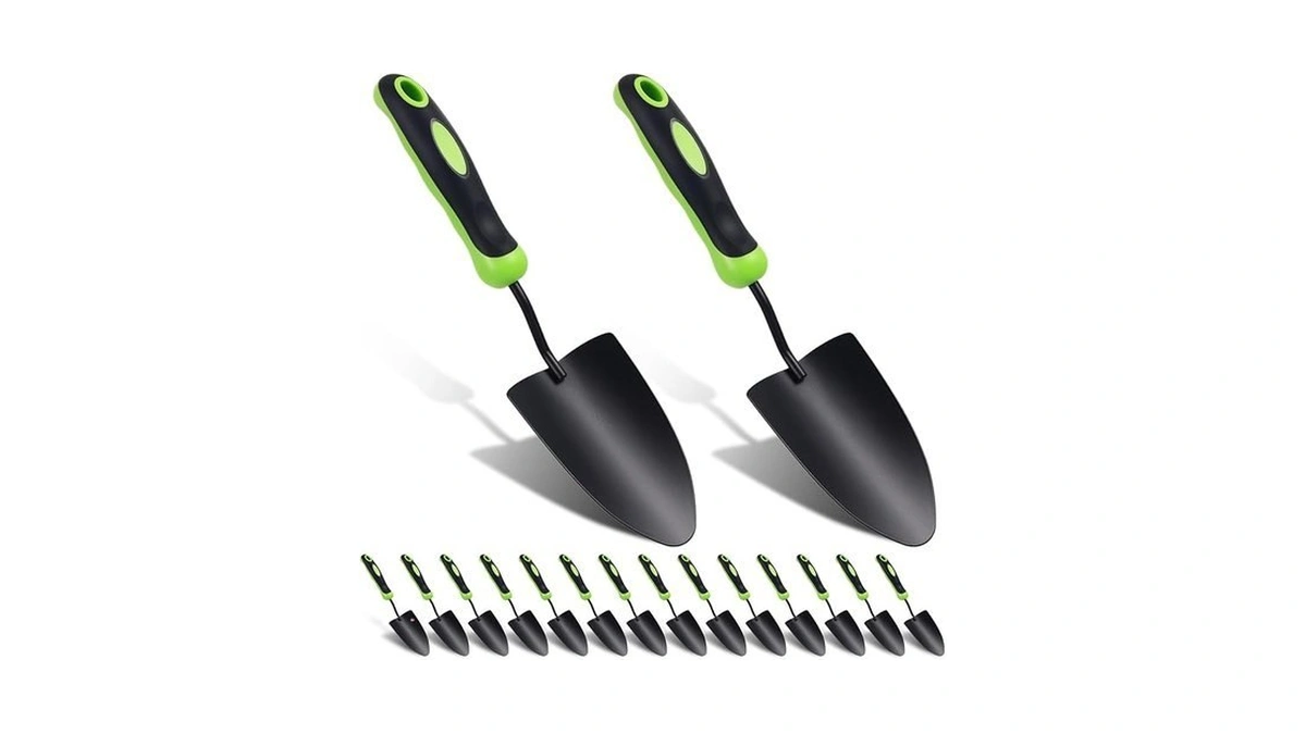 Yaocom 16 Pcs Garden Shovel Aluminum Alloy Heavy Duty Trowel