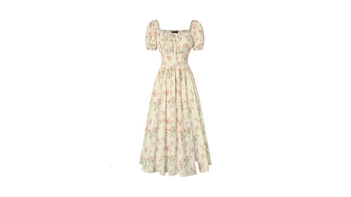 Scarlet Darkness Floral Corset Dresses