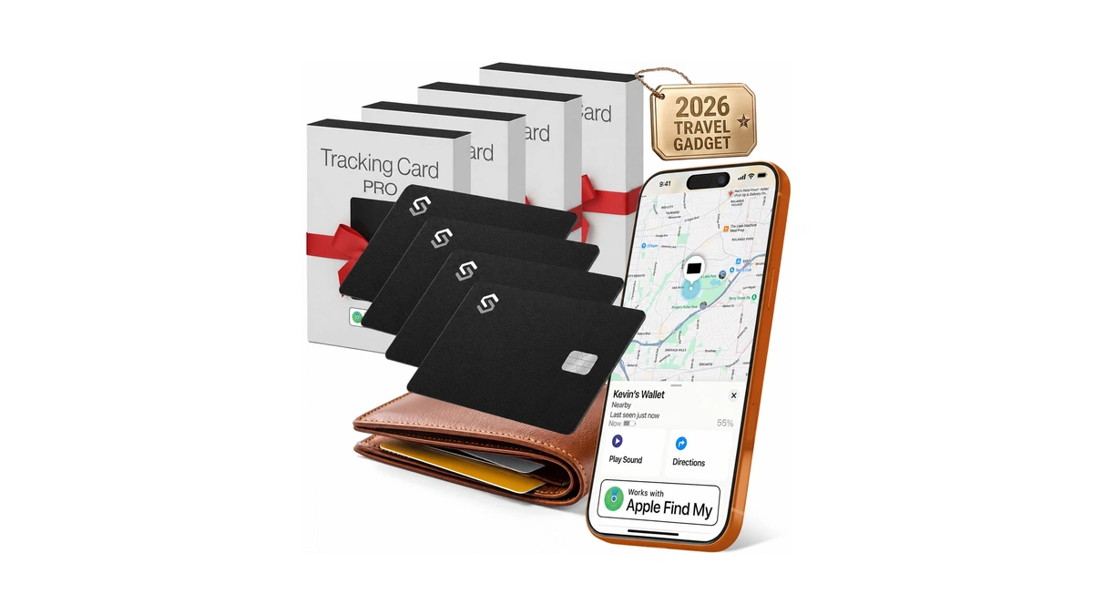 Spotminders Apple Mfi Certified Credit Card Wallet Tracker Pro 4-pack