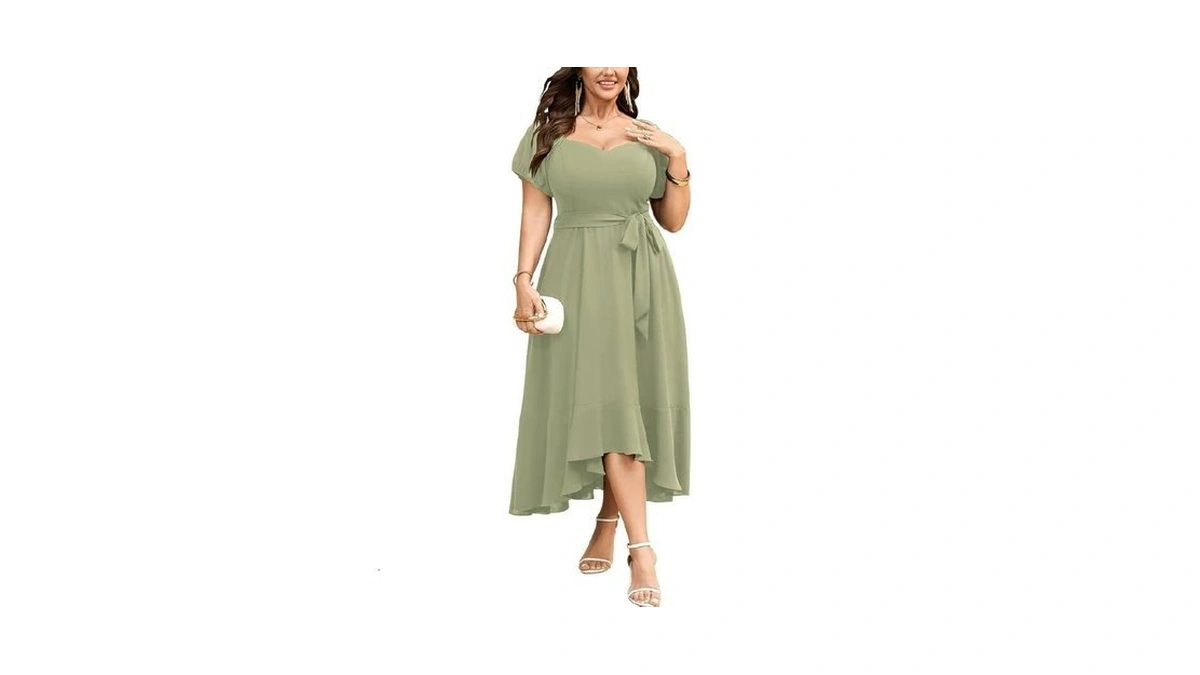 Scomchic Women Plus Size Dress For Cocktail W...