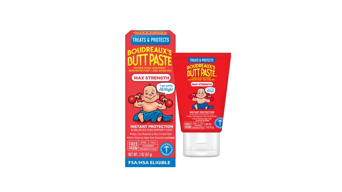 Boudreaux’s Butt Paste Max Strength Diaper Rash Cream For Baby,