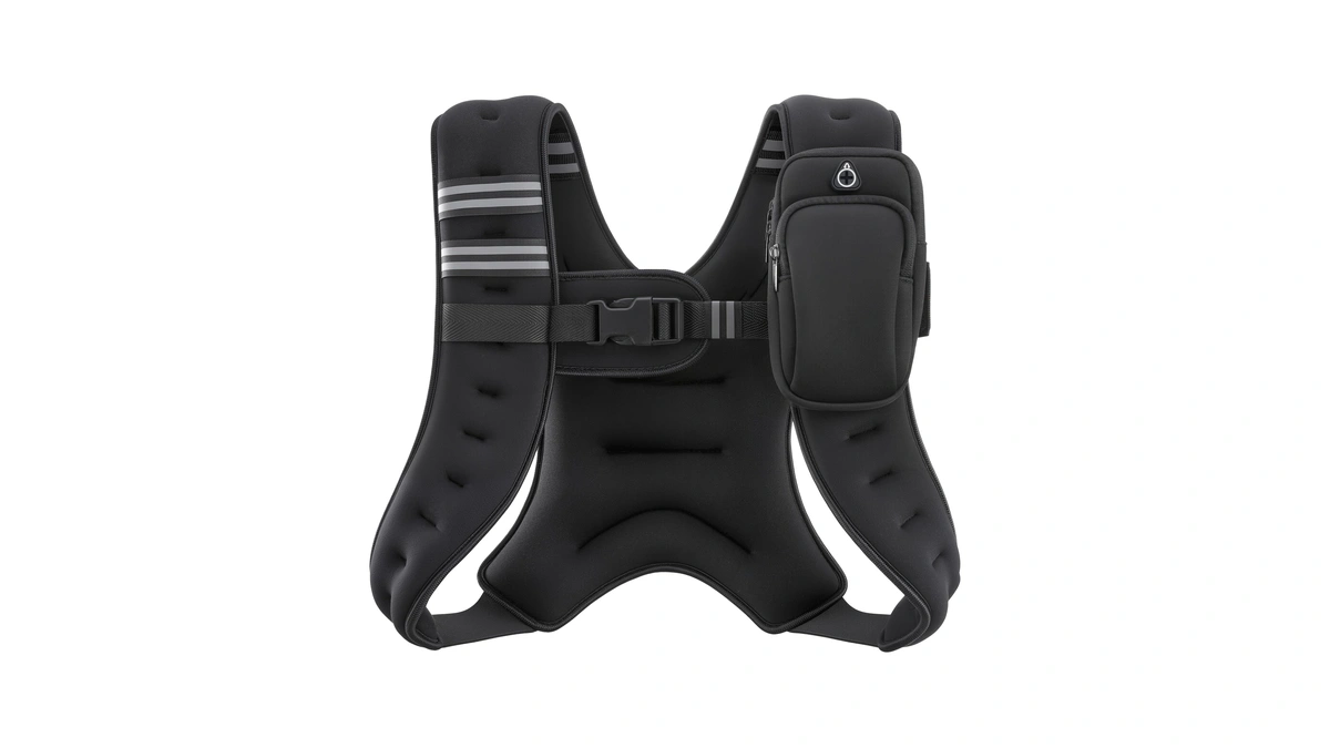 Zelus Weighted Vest, 6lb/8lb/12lb/16lb/20lb/25lb/30lb Weight Vest With Reflective Stripe For