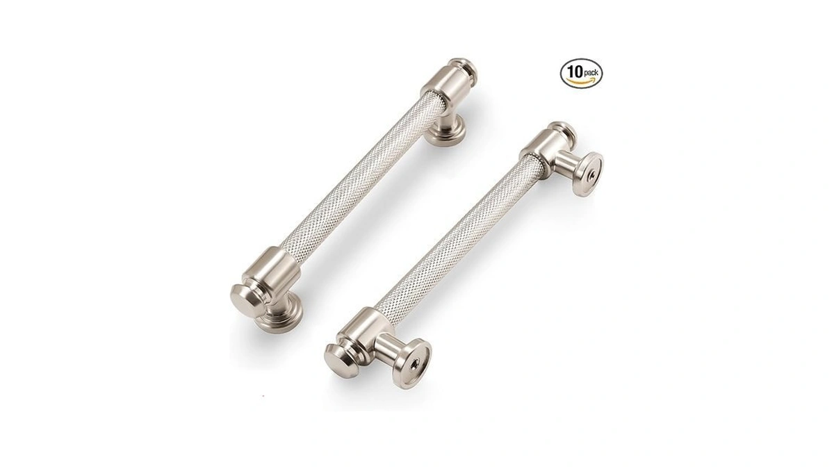 Povefonk 10 Pack 5 Inch(128mm) Brushed Satin Nickel Kitchen Cabinet
