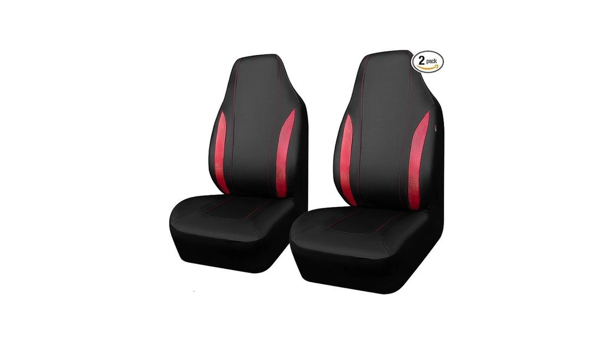 Outlet Sporty Carbon Fiber Leather Universal Bucket Car Seat Cover,