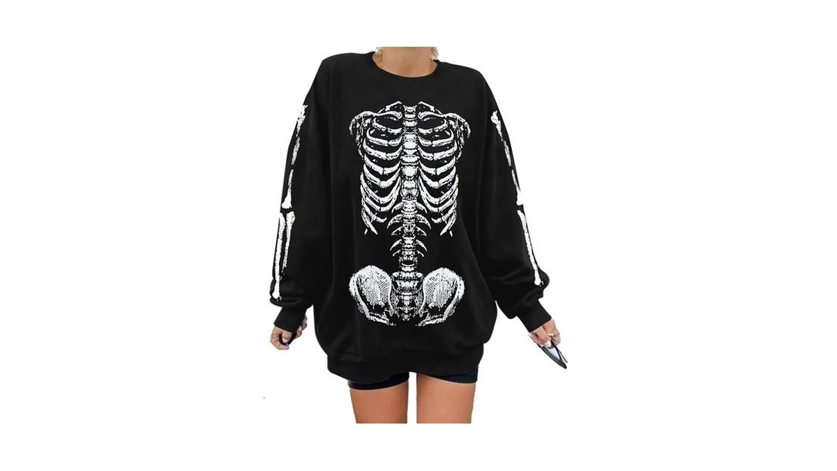 Gothic Skeleton Halloween Sweatshirts