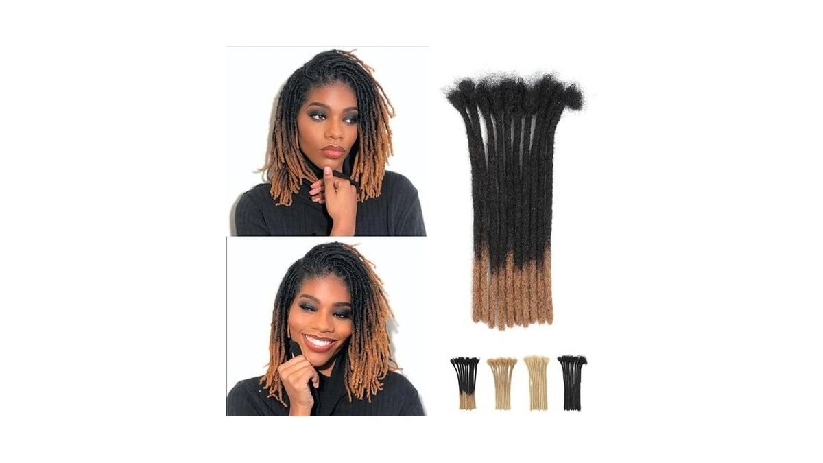 8inch Dreadlock Extensions Loc Extensions Human Hair 0.6cm 100% Real