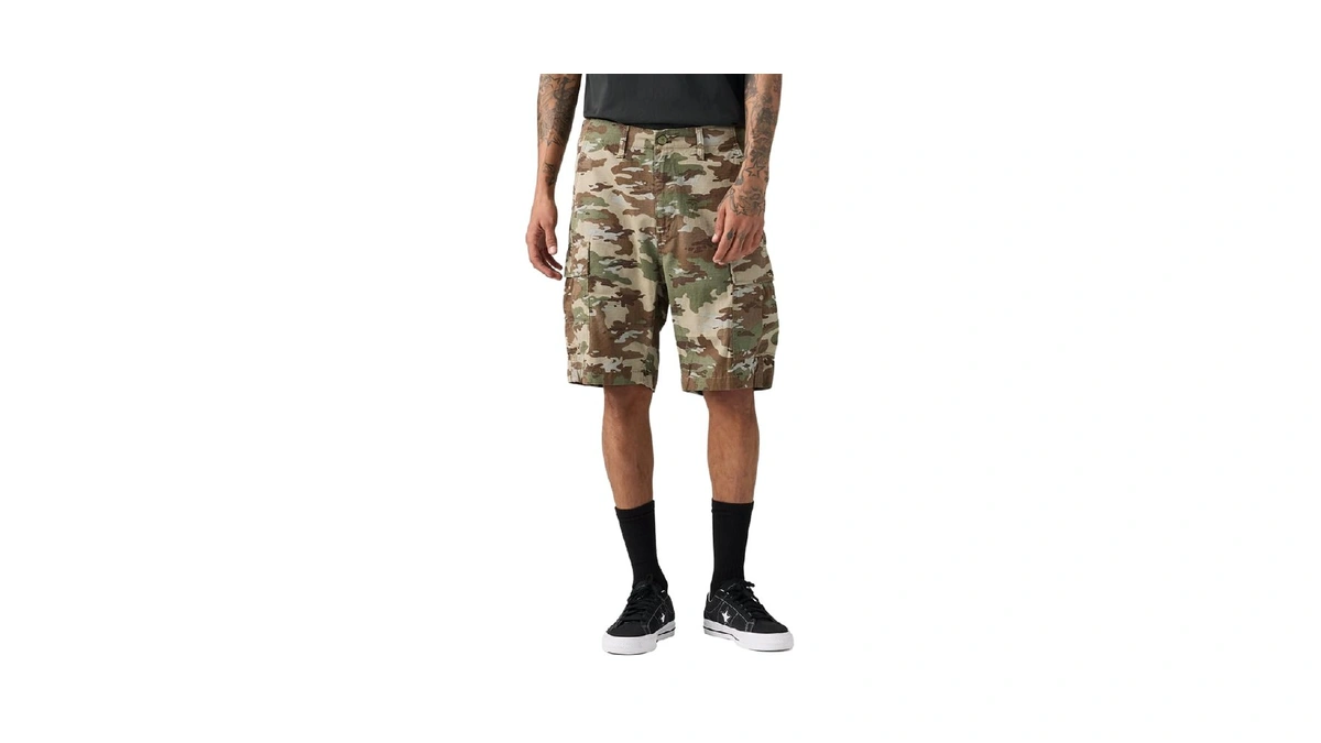 Levi's Men's Carrier Cargo Shorts, (new) Ombre Camo Soft Camo
