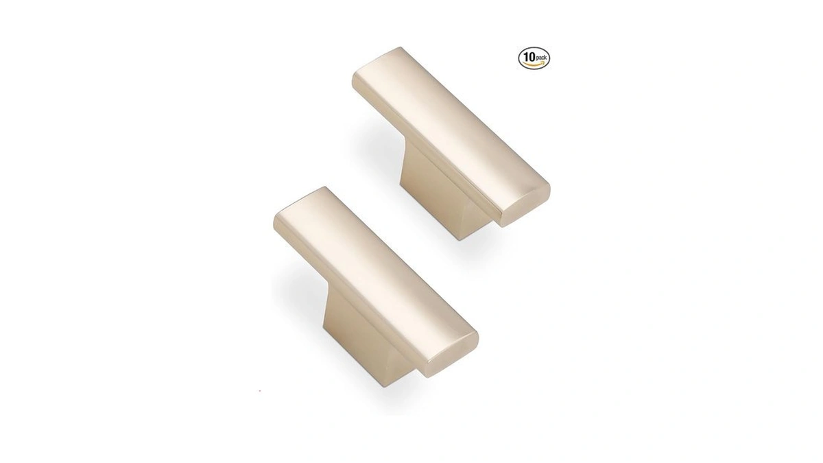 Bukobyhe 10 Pack Kitchen Cabinet Knobs Champagne Bronze Cabinet Knobs