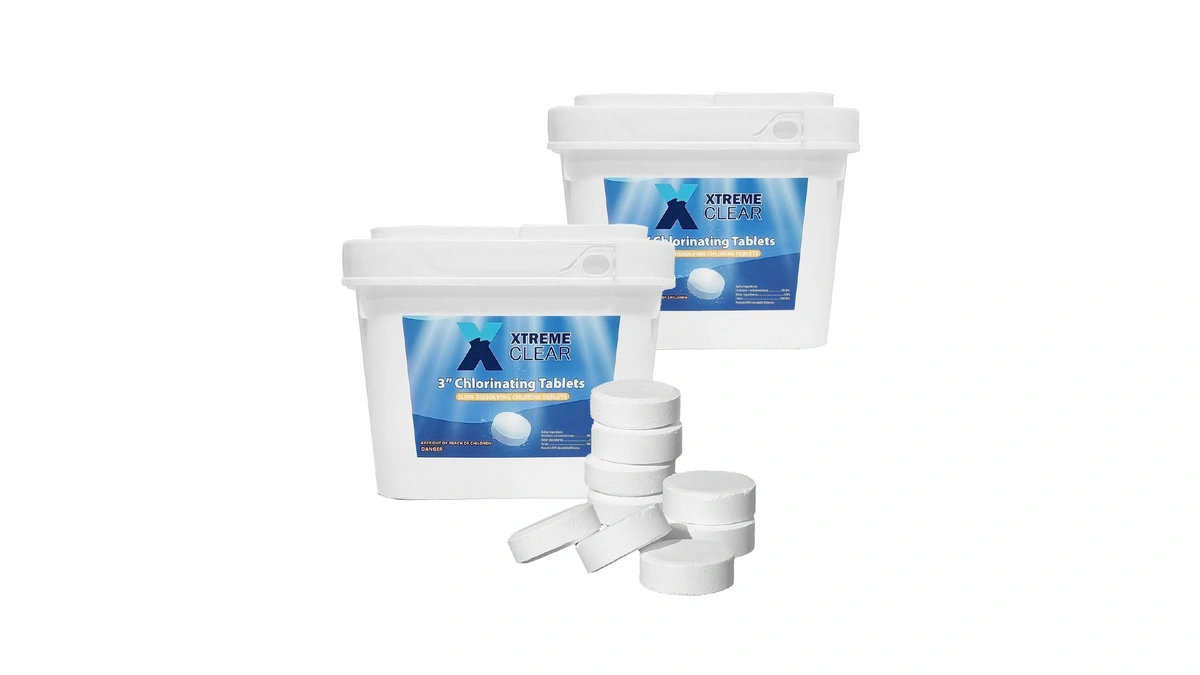 Xtremeclear 2-pack 3" Swimming Pool Chlorine Tablets | Pro-grade Pool