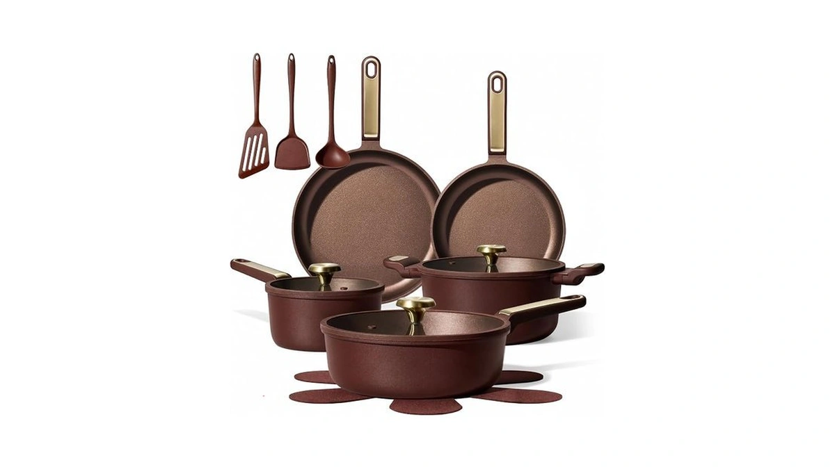 Carote Cookware Sets, Pots And Pans Set Non Stick, 16pcs