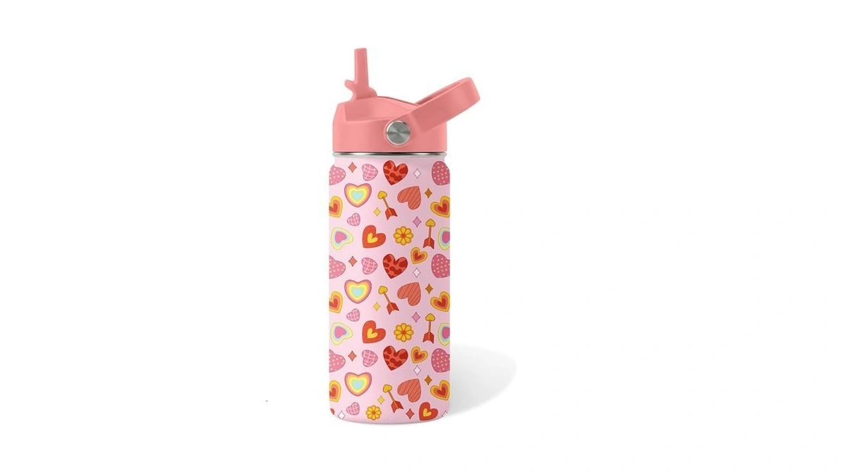 Heart Gifts For Kids - 16 Oz Kids Water Bottle