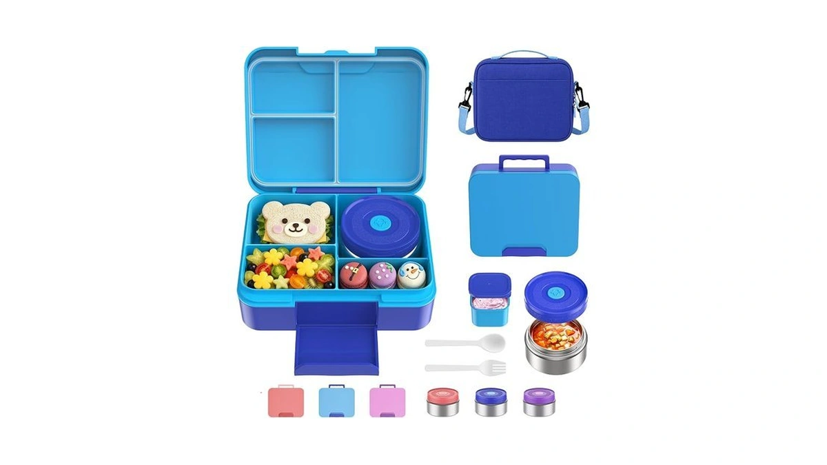 Winproper Bento Lunch Box Set For Kids With 8.5oz Hot