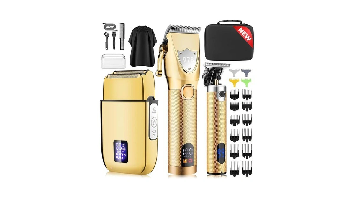 Suttik Hair Clippers For Men Professional, Cordless Beard Trimmer &