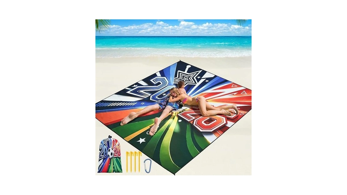 Beach Blanket Sandproof Extra Large Beach Mat Adults Waterproof Sand