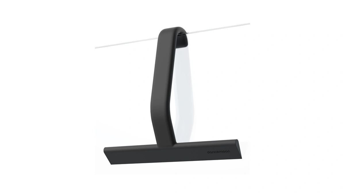 Dancemoon Justhang Shower Squeegee With Built-in Hook, 10-inch Black