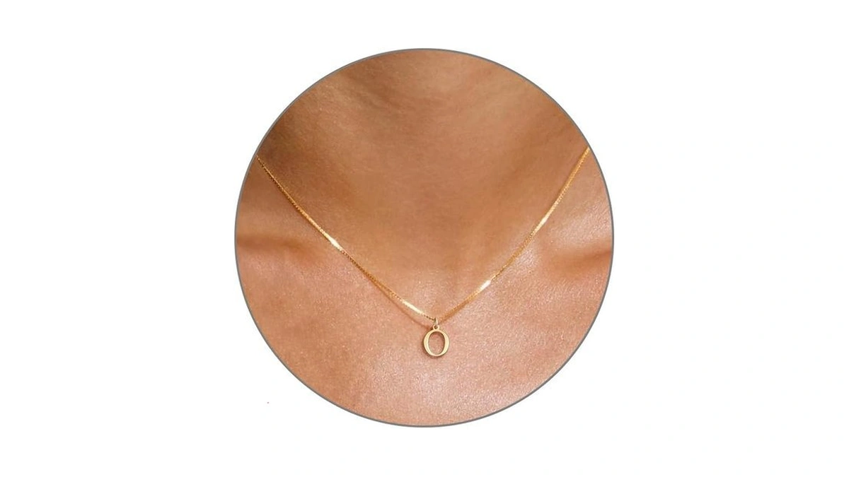 Jsjoy Sterling Silver Initial Necklaces