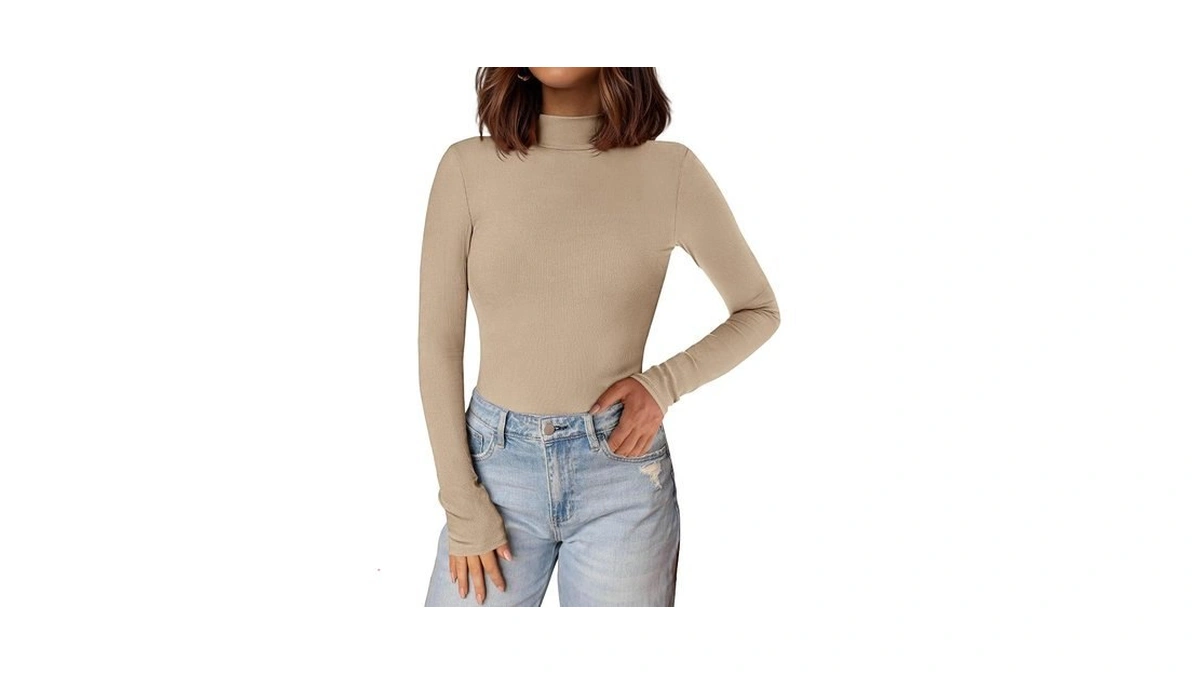Prettygarden Mock Turtleneck Shirts