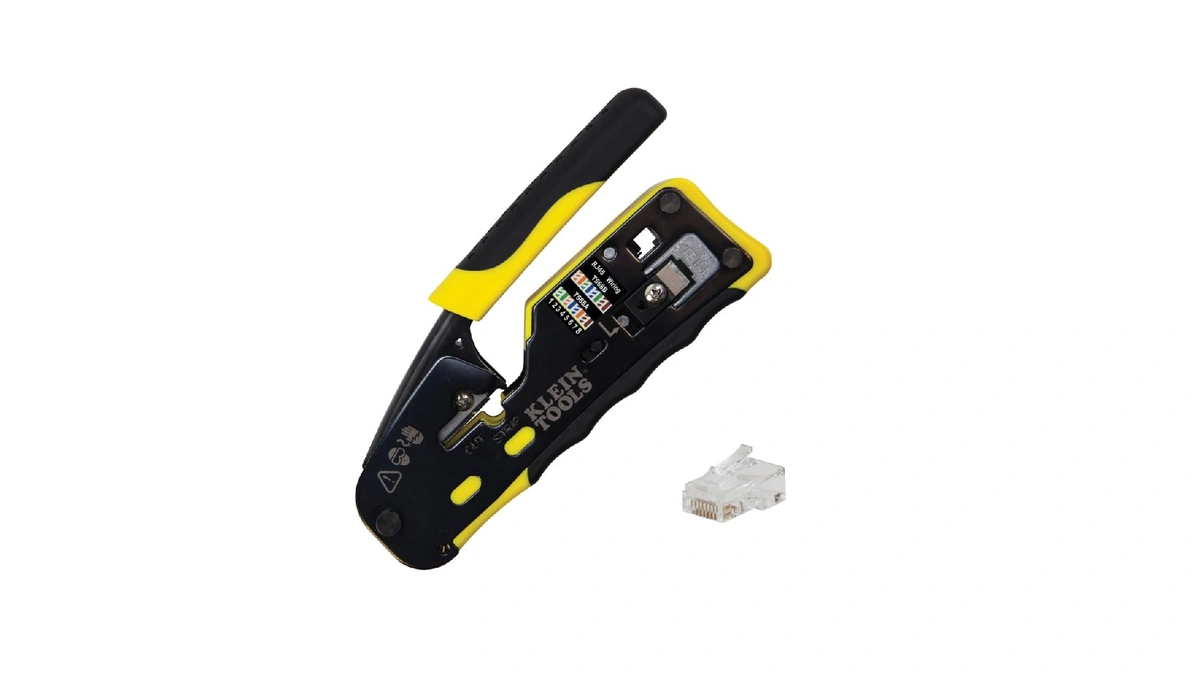 Klein Tools 80024 Ratcheting Data Cable And Rj45 Crimp Tool