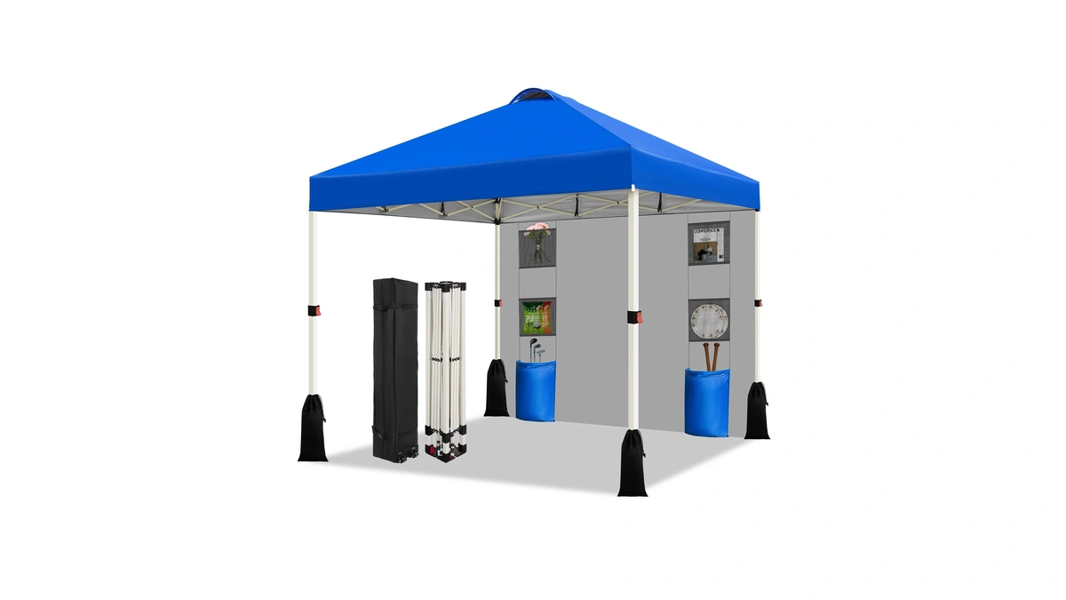 Weize 10x10 Pop Up Canopy Tent, 1-button Push Setup Canopy