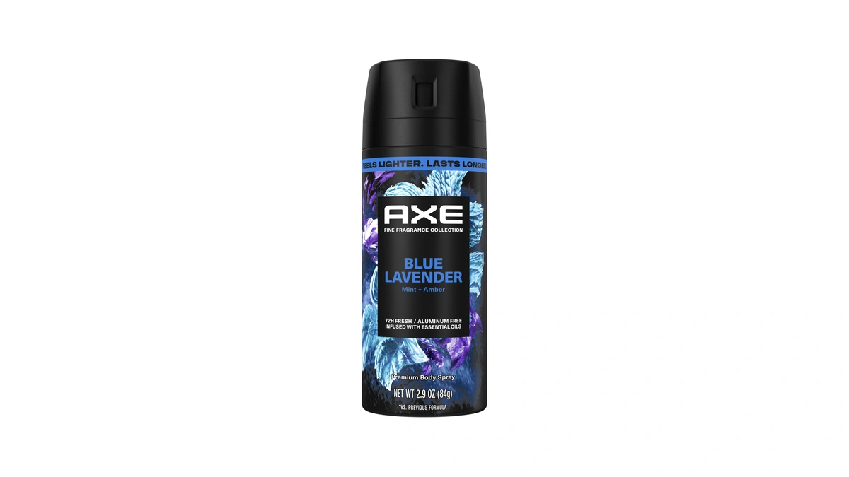 Axe Fine Fragrance Collection Body Spray Blue Lavender 72 Hour