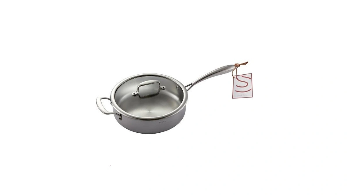 Sanfela 10 Inch/ 2.8 Quart 5-ply Stainless Steel Saute Pan