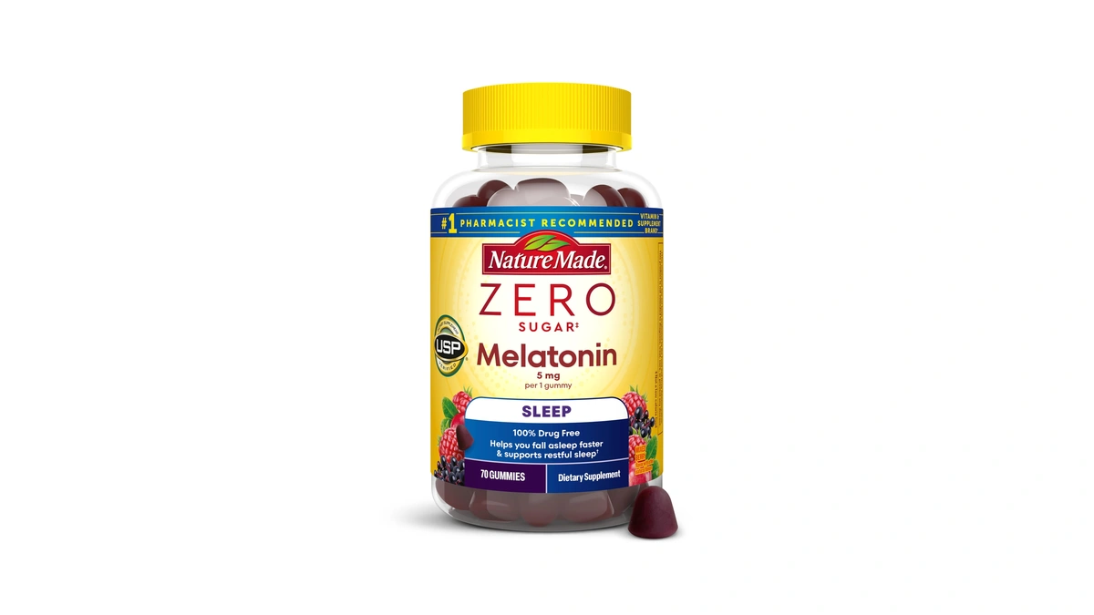 Nature Made Zero Sugar Melatonin 5mg, 70 Sugar Free Melatonin