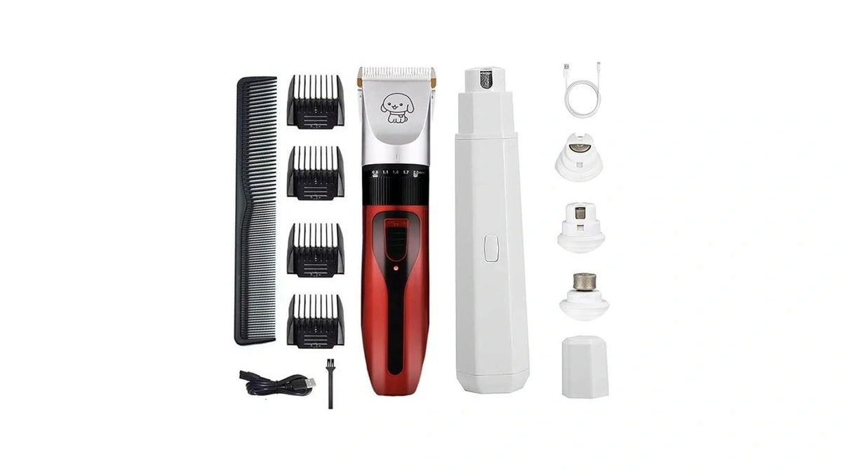Hplrzxi Dog Clippers And Nail Grinder Low Noise Cordless Rechargeable