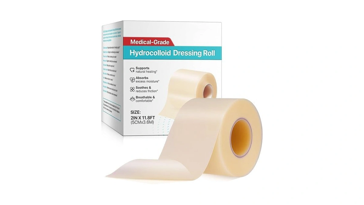 Hydrocolloid Bandages Roll 5cm X 3.6m - Waterproof Self-adhesive Hydrocolloid