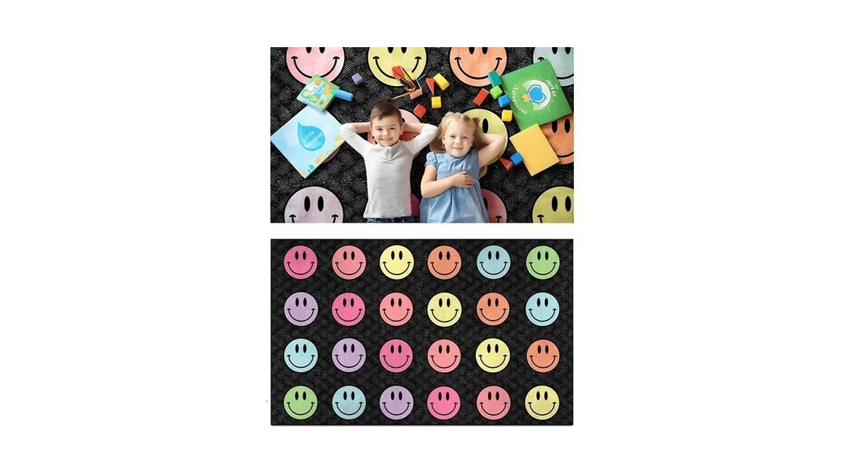 Oleek Large Classroom Rug Elementary 5x7 - (washable) Classroom Rugs