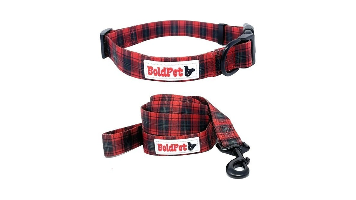 Boldpetยฎ Dog Collar And Leash Set - Durable Adjustable Puppy