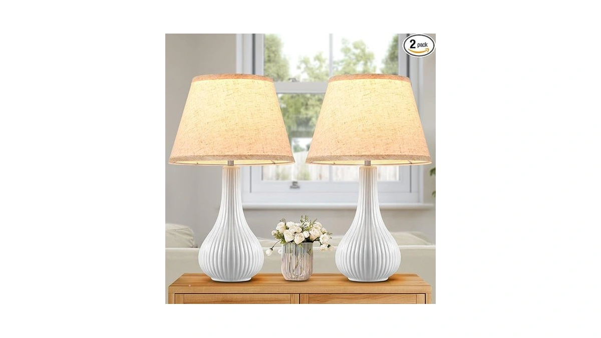 Letry 19" Ceramic Table Lamps Set Of 2 - Table