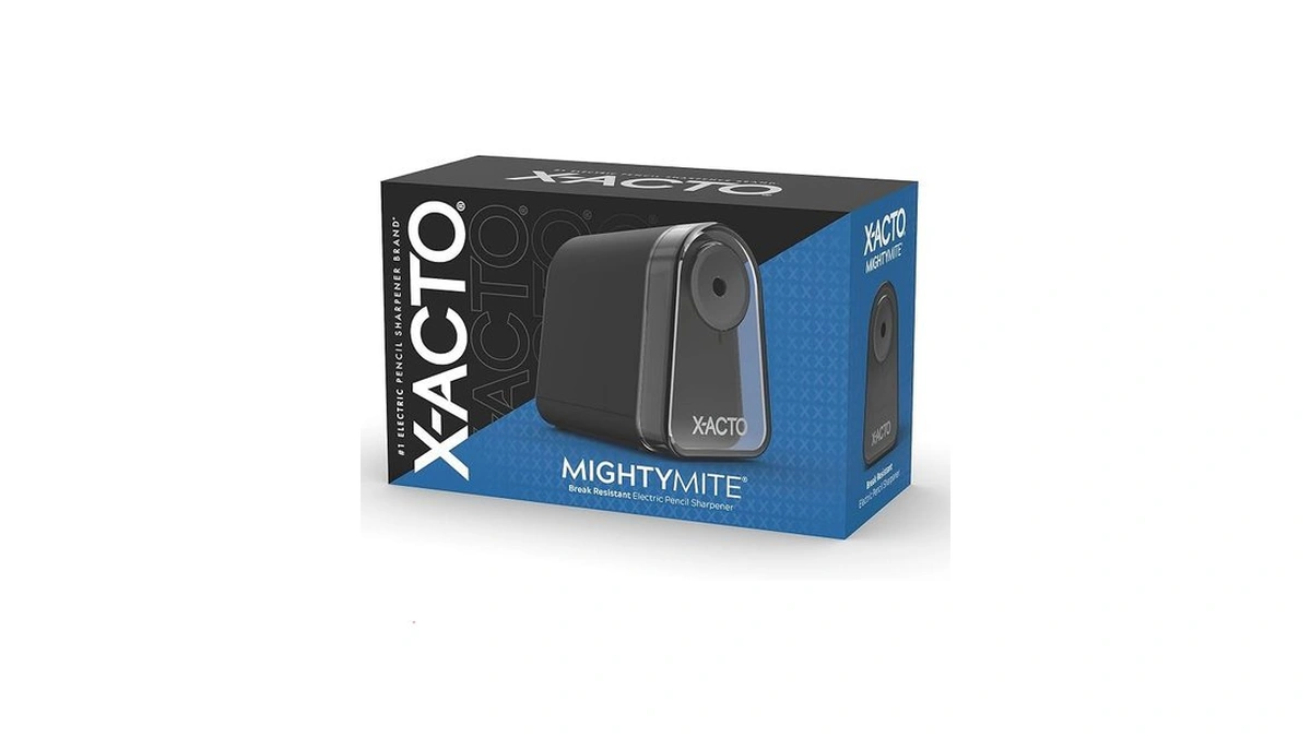 X-acto Pencil Sharpener, Mighty Mite Electric Sharpener, With Pencil Saver®,