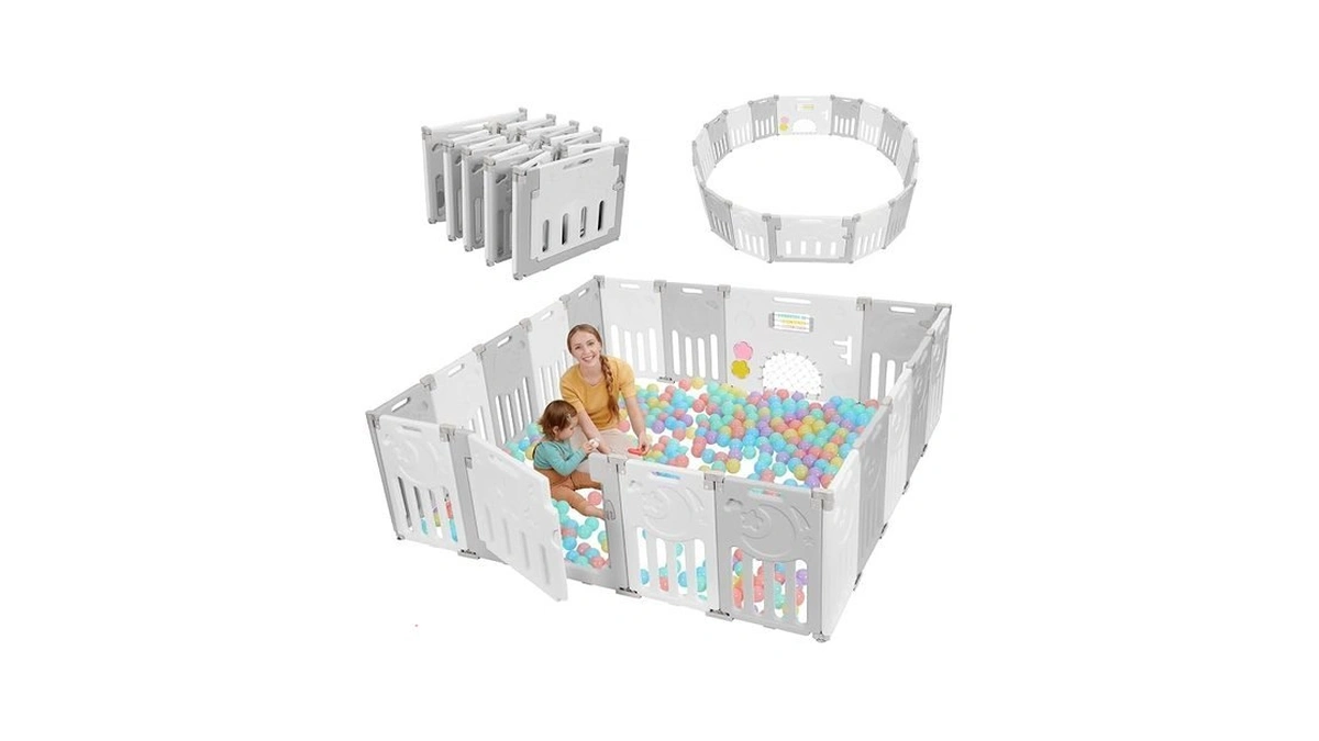 Baby Playpen, Dripex Foldable Playpen For Babies And Toddlers, Custom