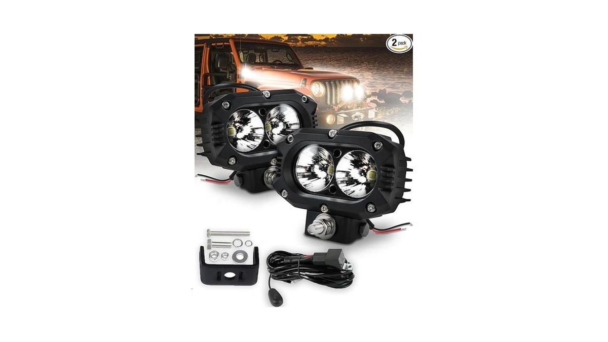 Navoroge 4inch Led Driving Pod Light, Led Square Off-road Light