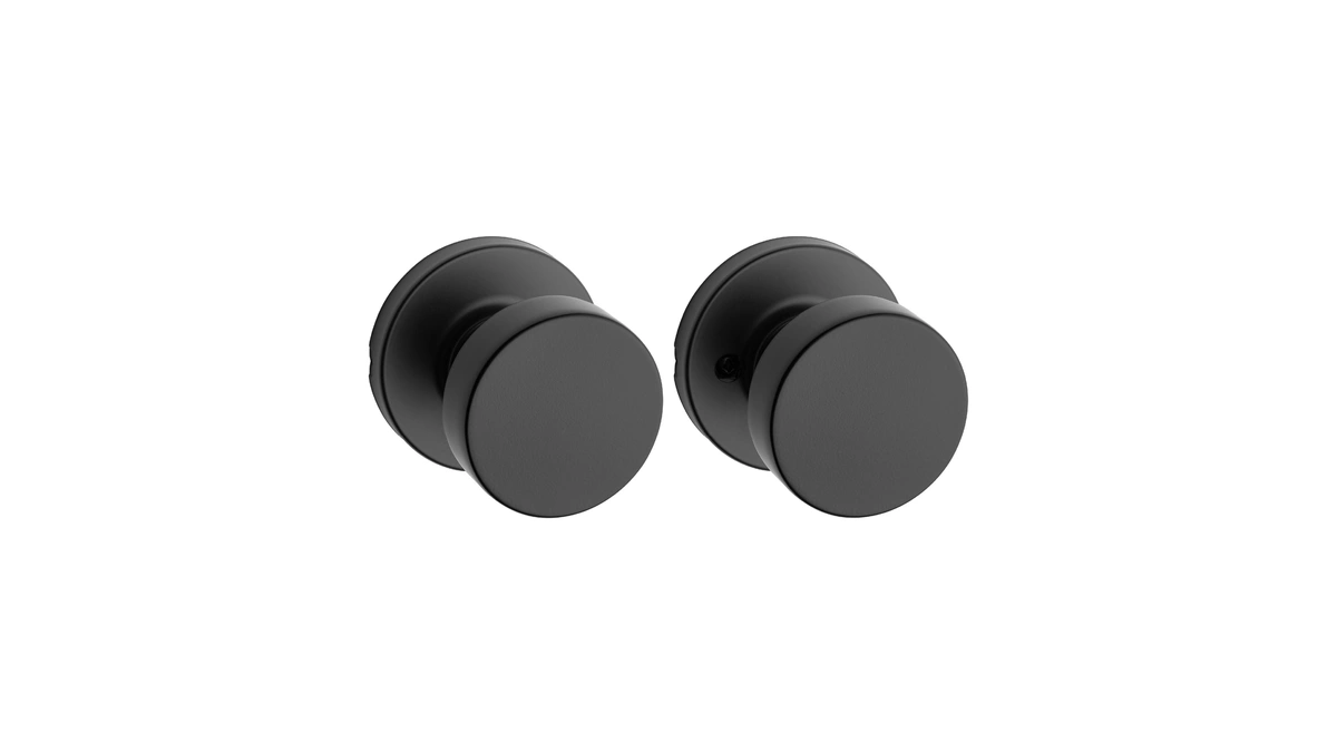 Kwikset Pismo Interior Passage Door Knob, Handle For Closet And