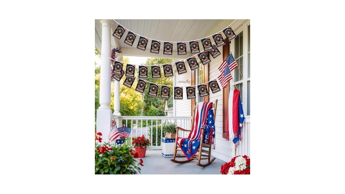 Fanfanwin 250 Years Of Freedom Banner, 36 Ft Patriotic Flag