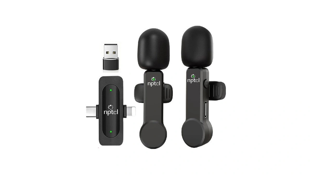 Nptcl Wireless Mini Microphone For Iphone Pc, Usb Type C