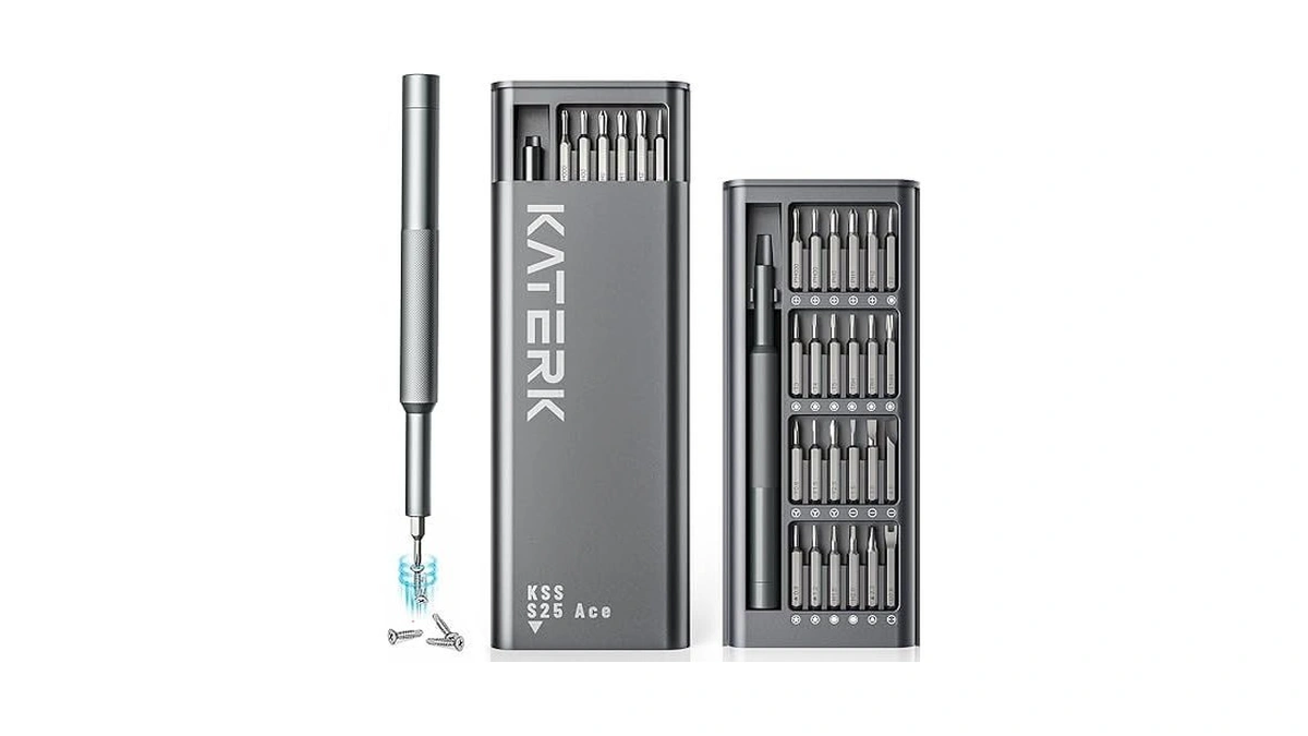 Katerk 25-in-1 Mini Screwdriver Set Precision Small Magnetic Repairs Tool