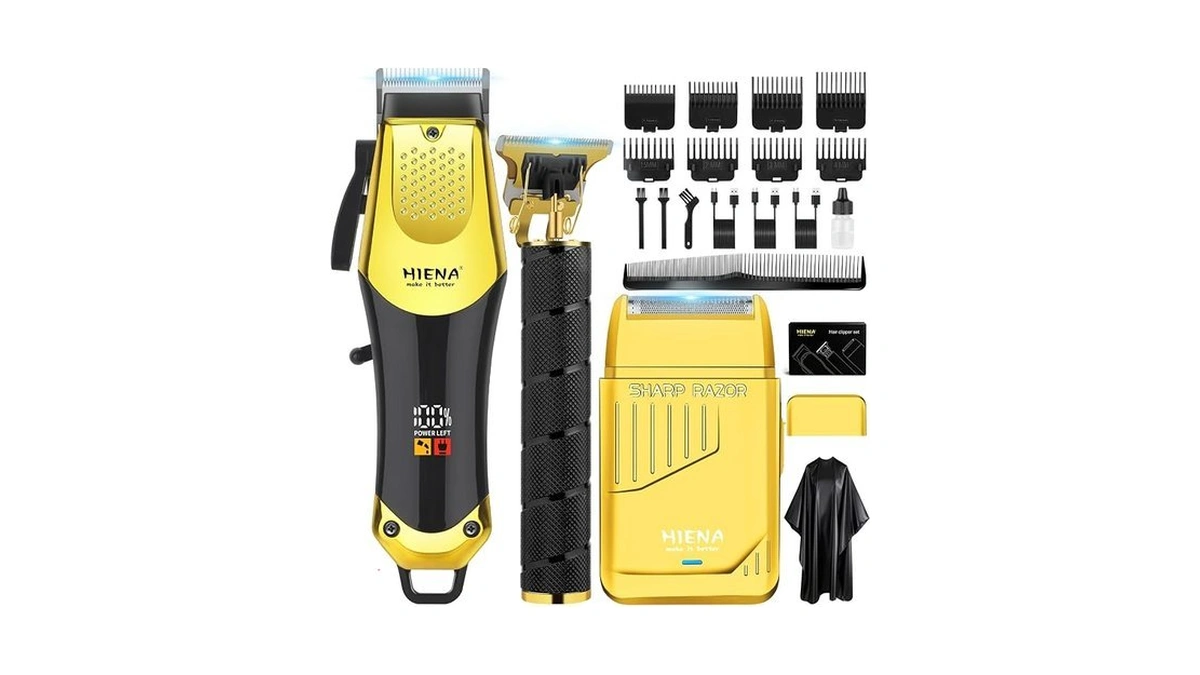 Hiena Pro Hair Clipper Set For Men,beard Trimmer And Foil