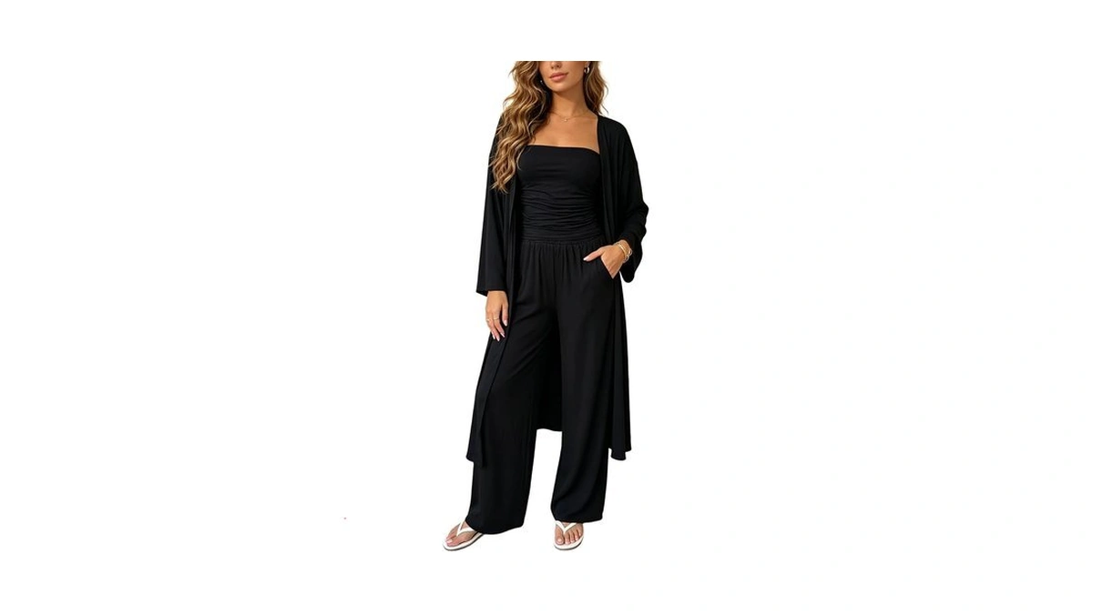 Nattemaid Sexy Modest 3 Piece Travel Outfit For Women Top