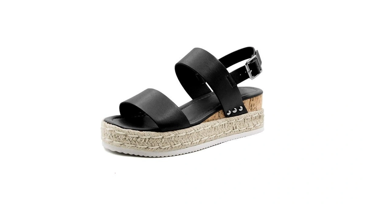 Athlefit Women Espadrilles Sandals Ankle Stra...