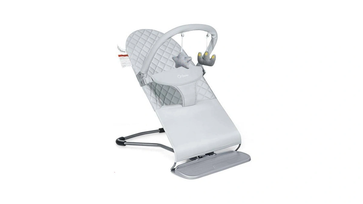 Orzbow Baby Bouncer Seat, Portable Infant Chair, 0-18 Months, Up