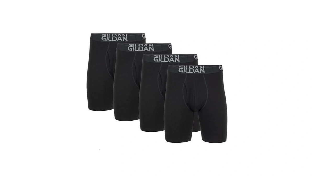 Gildan Men Underwear Cotton Stretch Boer Brie...
