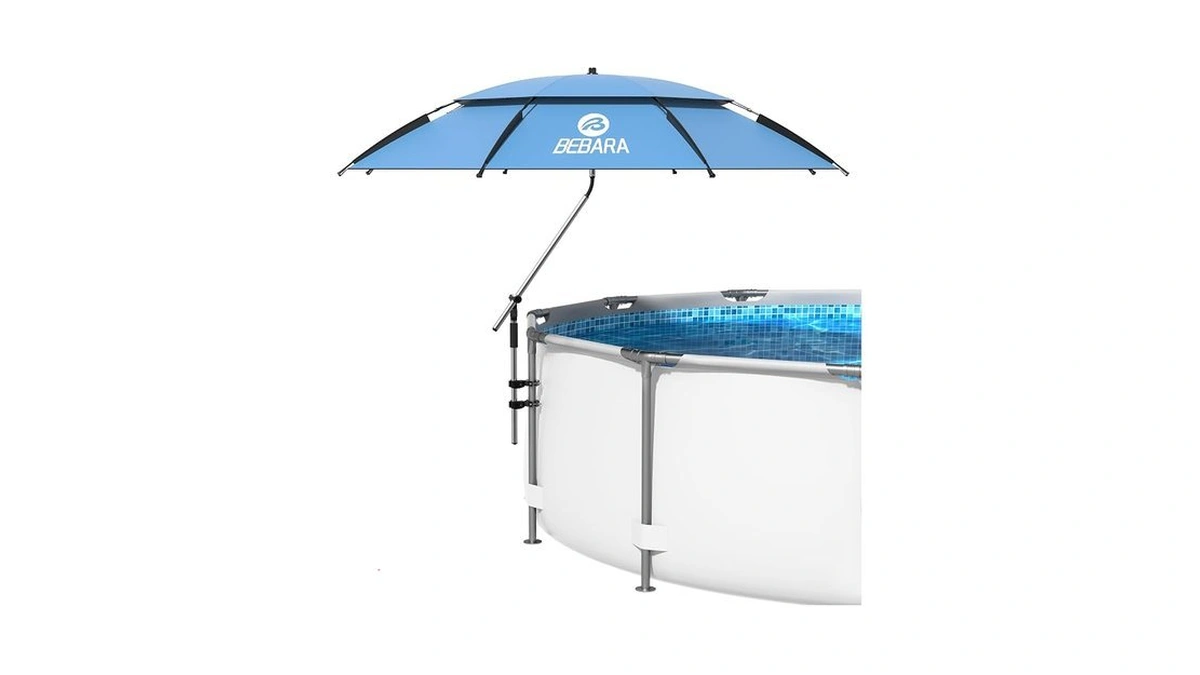 Bebara 7ft Beach Umbrella With Heavy Duty Sand Anchor –
