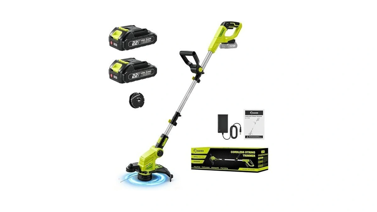 Saker Cordless Weed Wacker,3-in-1 Weed Cutter With Auto Line Feed,