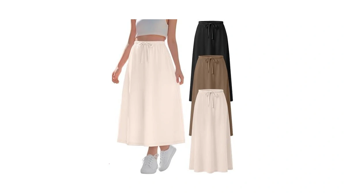 Mumucove 3 Pack Girls Maxi Long Skirts