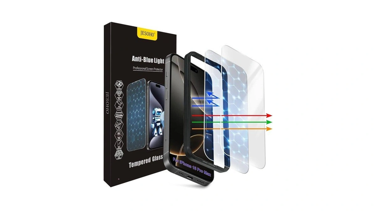 Jesoho Blue Light Screen Protector For Iphone 16 Pro Max