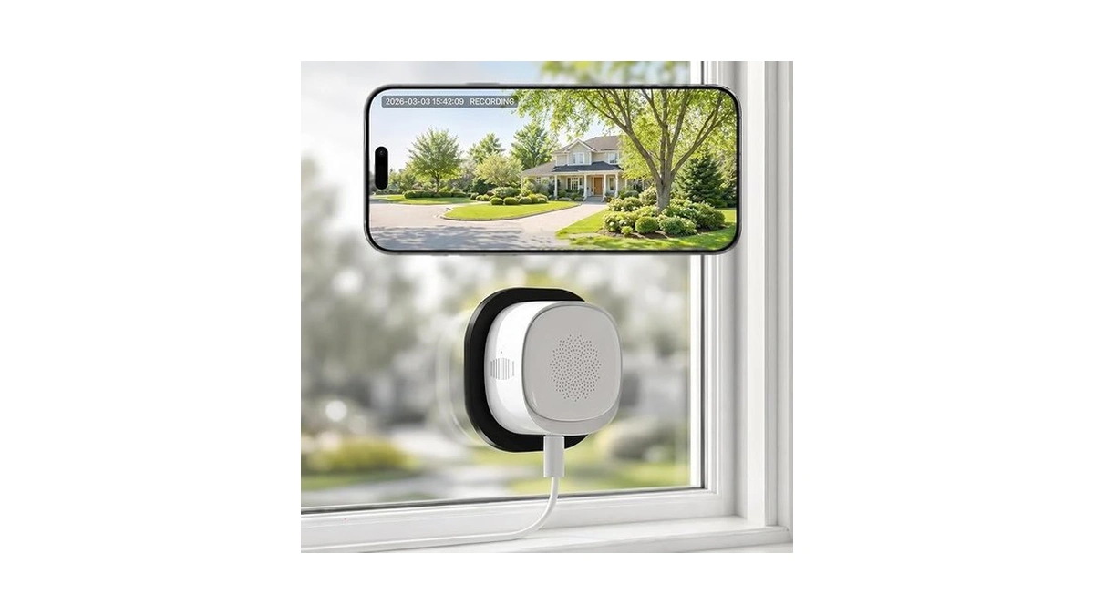 Elecctv 2.5k Window Security Camera,2.4g/5ghz Wifi Indoor Camera,anti-glare